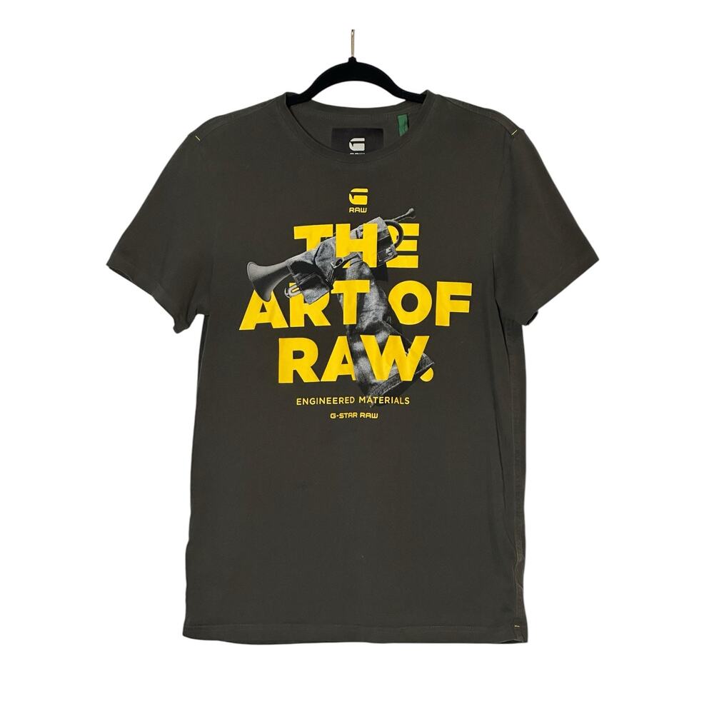 G-Star Raw The Art of Raw charcoal short sleeves tee size Small
